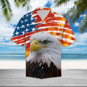 Hawaiian Shirt Eagle Usa Flag For Women Men