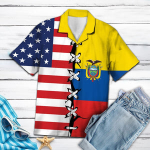 Hawaiian Shirt Ecuador Root For Men Women