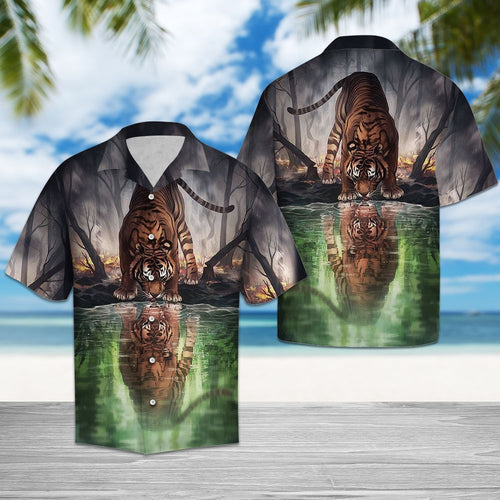 Hawaiian Shirt Fantasy Tiger For Men Women