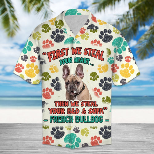 Hawaiian Shirt French Bulldog Steal Your Heart For Men Women