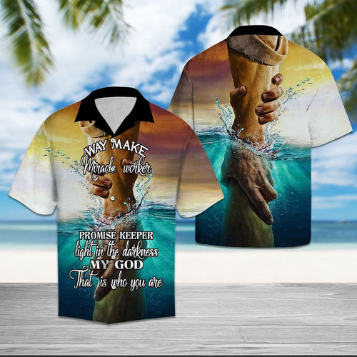 Hawaiian Shirt God Way Maker For Women Men