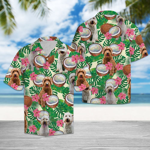 Hawaiian Shirt Goldendoodle Tropical Coconut For Men Women