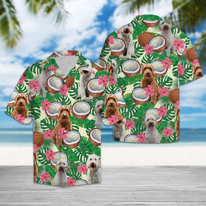Hawaiian Shirt Goldendoodle Tropical Coconut For Men Women