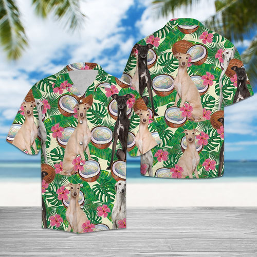 Hawaiian Shirt Greyhound Tropical Coconut For Men Women