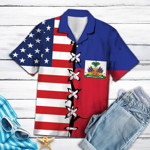 Hawaiian Shirt Haiti Root For Men Women