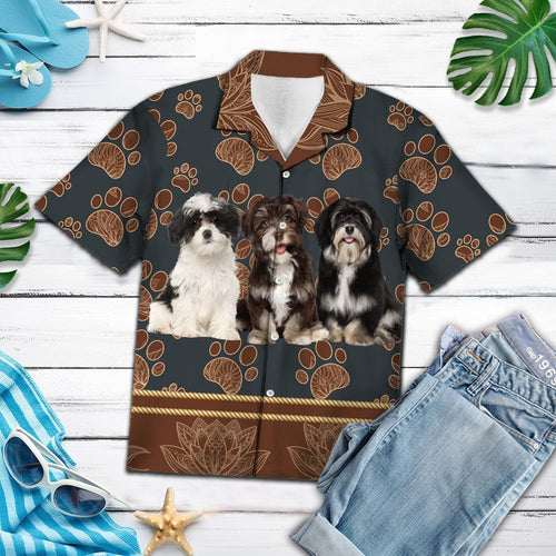 Hawaiian Shirt Havanese Floral Paw For Men Women
