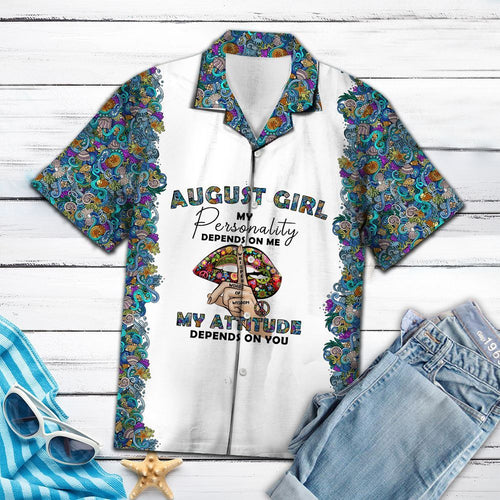 Hawaiian Shirt Hippie August Girl For Men Women