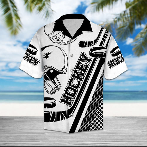 Hawaiian Shirt Hockey Love For Women Men
