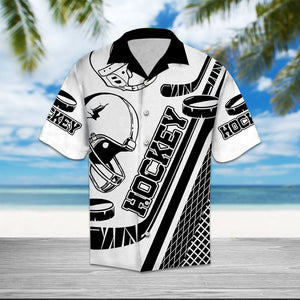 Hawaiian Shirt Hockey Love For Women Men