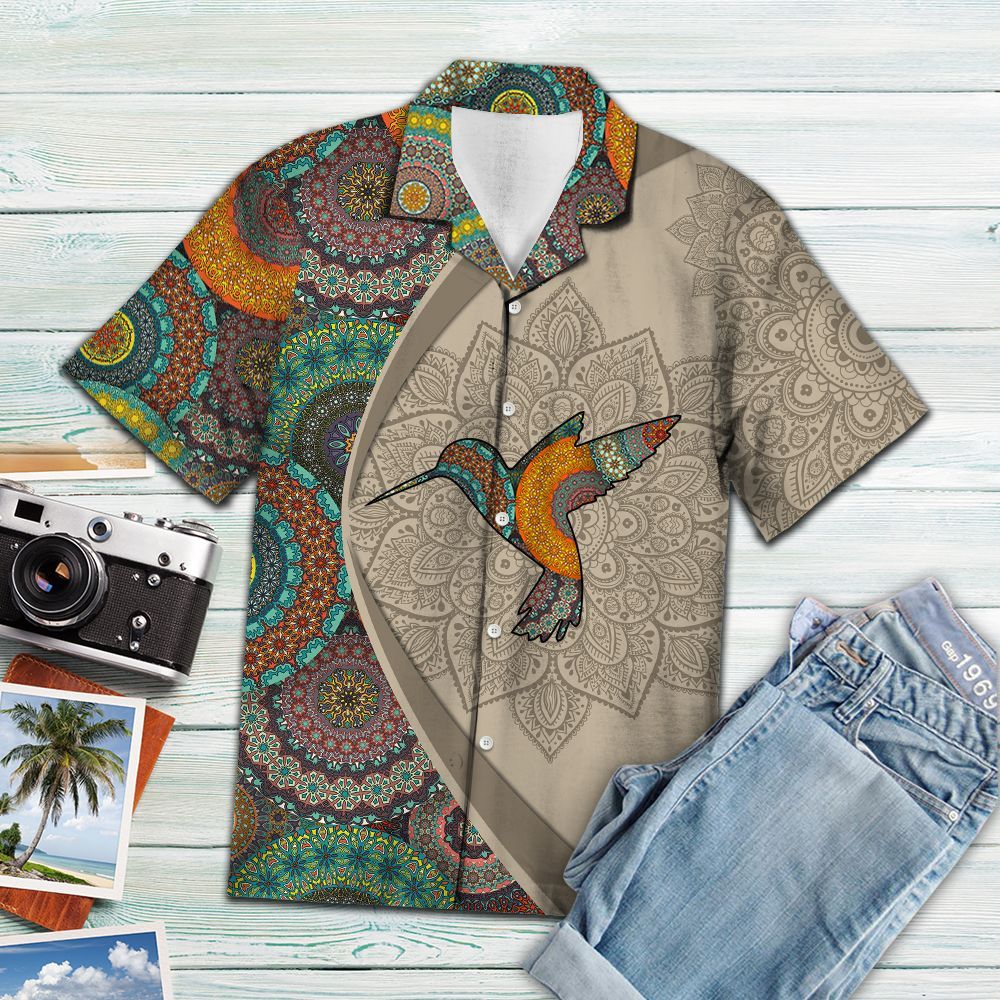 Hawaiian Shirt Hummingbird Mandala For Men Women