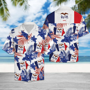 Hawaiian Shirt Iowa Proud For Men Women