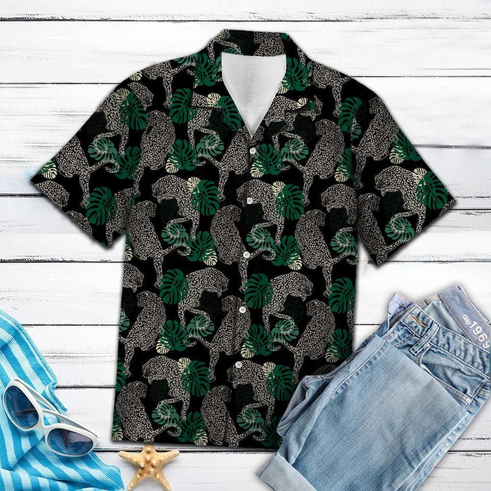 Hawaiian Shirt Leopard Forest For Women Men