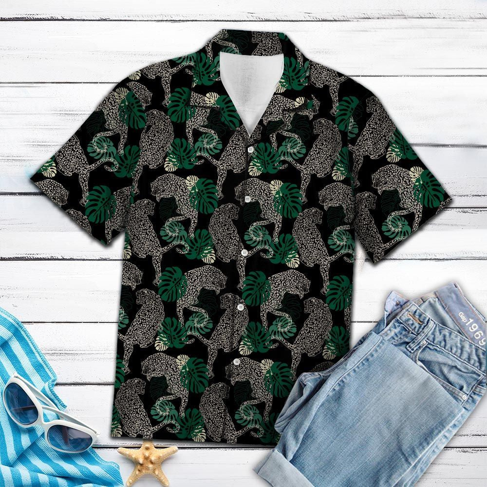 Hawaiian Shirt Leopard Forest For Women Men