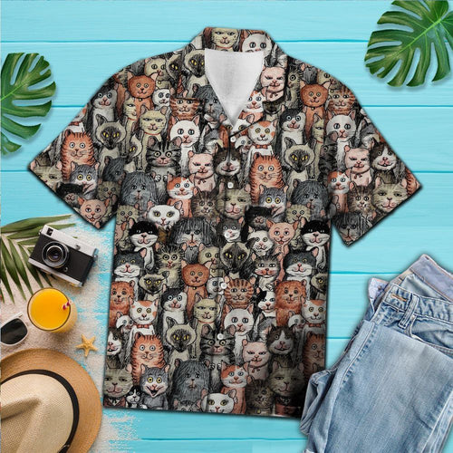 Hawaiian Shirt Lovely Cats For Men Women