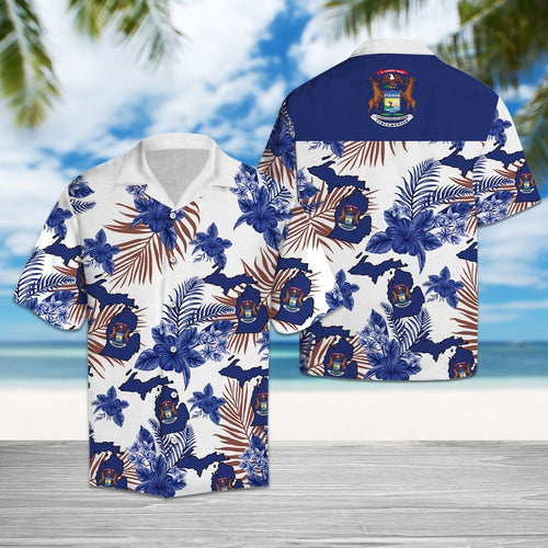 Hawaiian Shirt Michigan Proud For Men Women