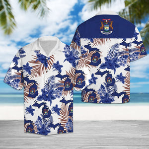 Hawaiian Shirt Michigan Proud For Men Women