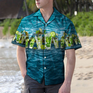 Hawaiian Shirt Mojito Blue Ocean For Men Women