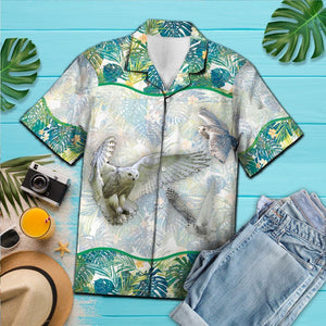 Hawaiian Shirt Owl Tropical For Men Women