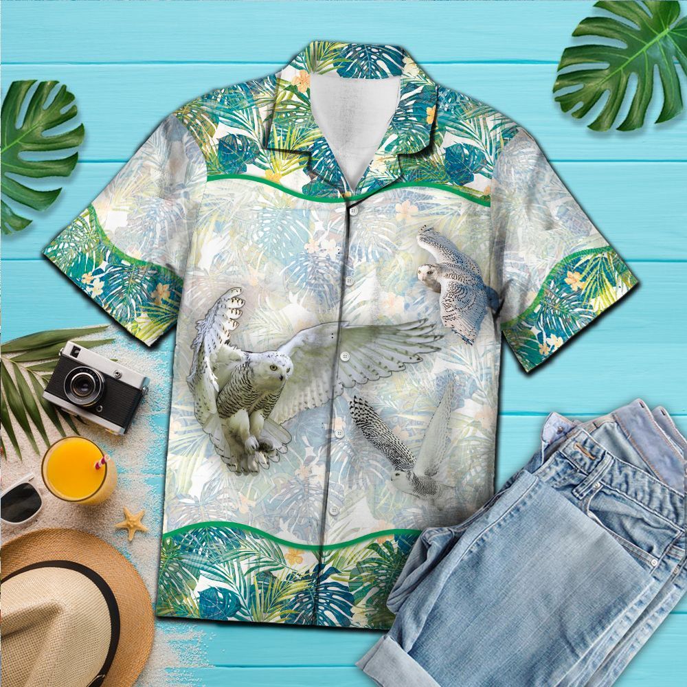 Hawaiian Shirt Owl Tropical For Men Women