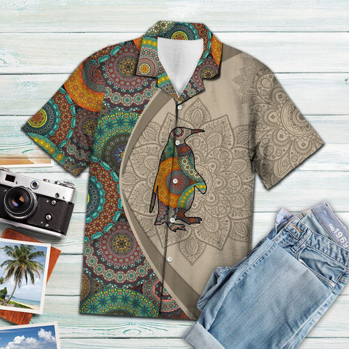 Hawaiian Shirt Penguin Mandala For Men Women