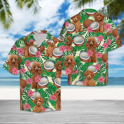 Hawaiian Shirt Poodle Tropical Coconut For Men Women
