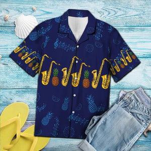 Hawaiian Shirt Saxophone Pineapple For Men Women