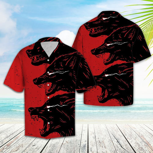 Hawaiian Shirt Scary Wolves For Men Women