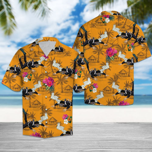 Hawaiian Shirt Scuba Diving Tropical Flowers For Men Women