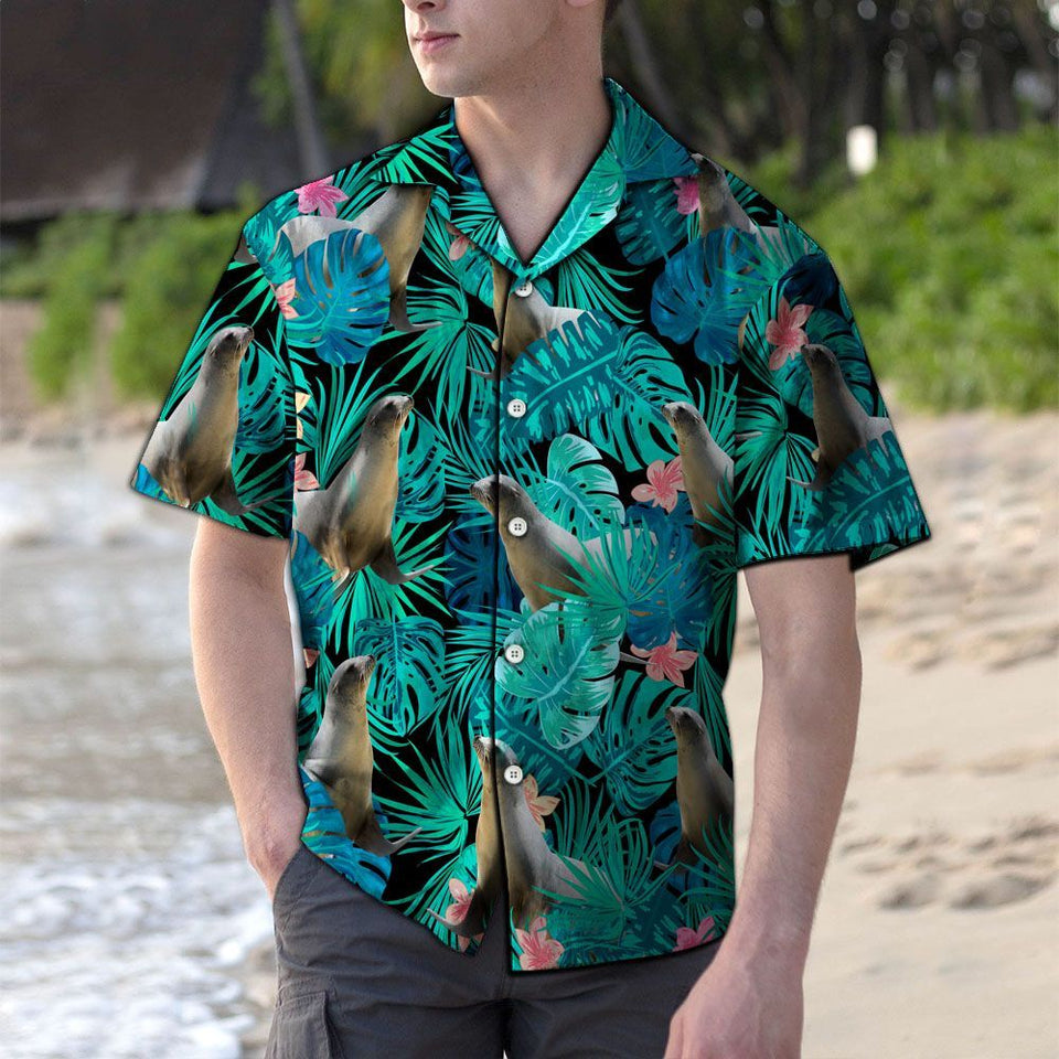 Hawaiian Shirt Seal Tropical For Men Women