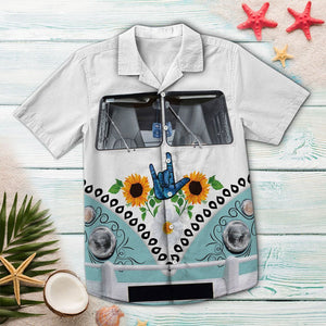 Hawaiian Shirt Sign Language Van For Men Women