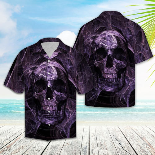 Hawaiian Shirt Skull Abstract For Men Women