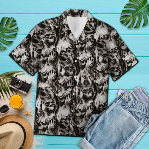 Hawaiian Shirt Skull Awesome For Men Women