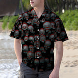 Hawaiian Shirt Skull Illusion For Men Women