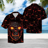 Hawaiian Shirt Skull Lava For Men Women