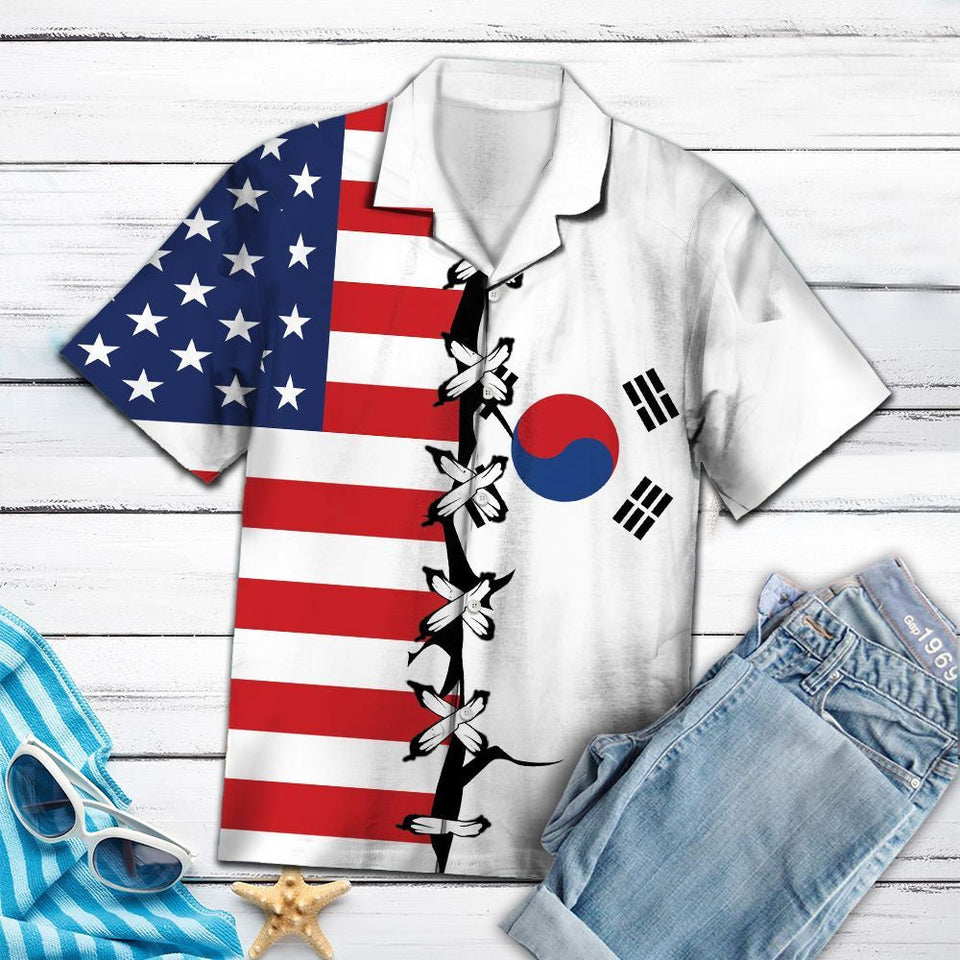 Hawaiian Shirt South Korea Root For Men Women