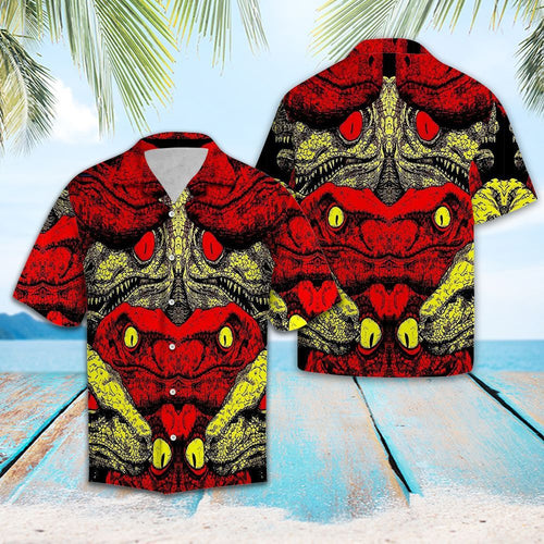 Hawaiian Shirt T-rex Bestie For Men Women