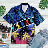 Hawaiian Shirt Vacation Tropical Coconut Palm Bigfoot For Men Women