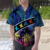 Hawaiian Shirt Vacation Tropical Coconut Palm Butterflies For Men Women