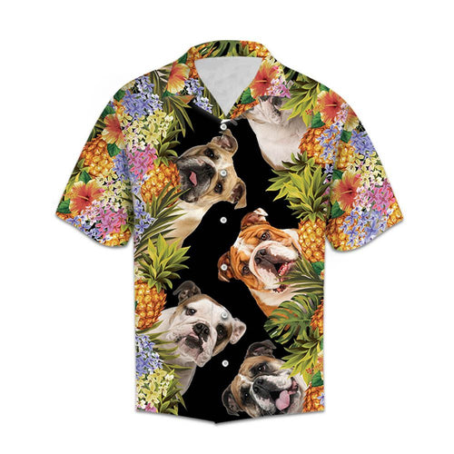 Hawaiian Shirt Women Men Aloha Bulldog