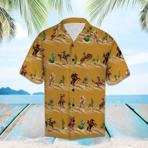 Hawaiian Shirt Women Men Amazing Cowboy