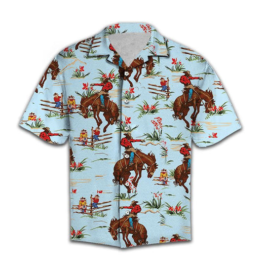 Hawaiian Shirt Women Men Awesome Cowboy