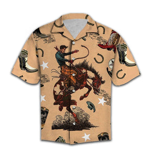 Hawaiian Shirt Women Men Cowboy Life