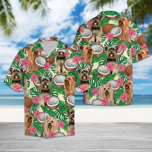 Hawaiian Shirt Yorkshire Terrier Tropical Coconut For Men Women