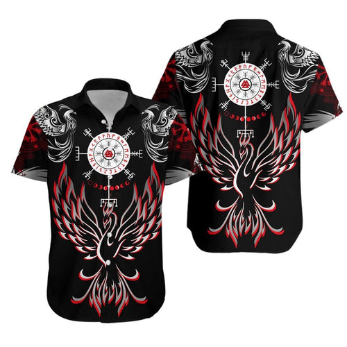 Helm Of Awe With Valknut Hawaiian Shirt For Men Women