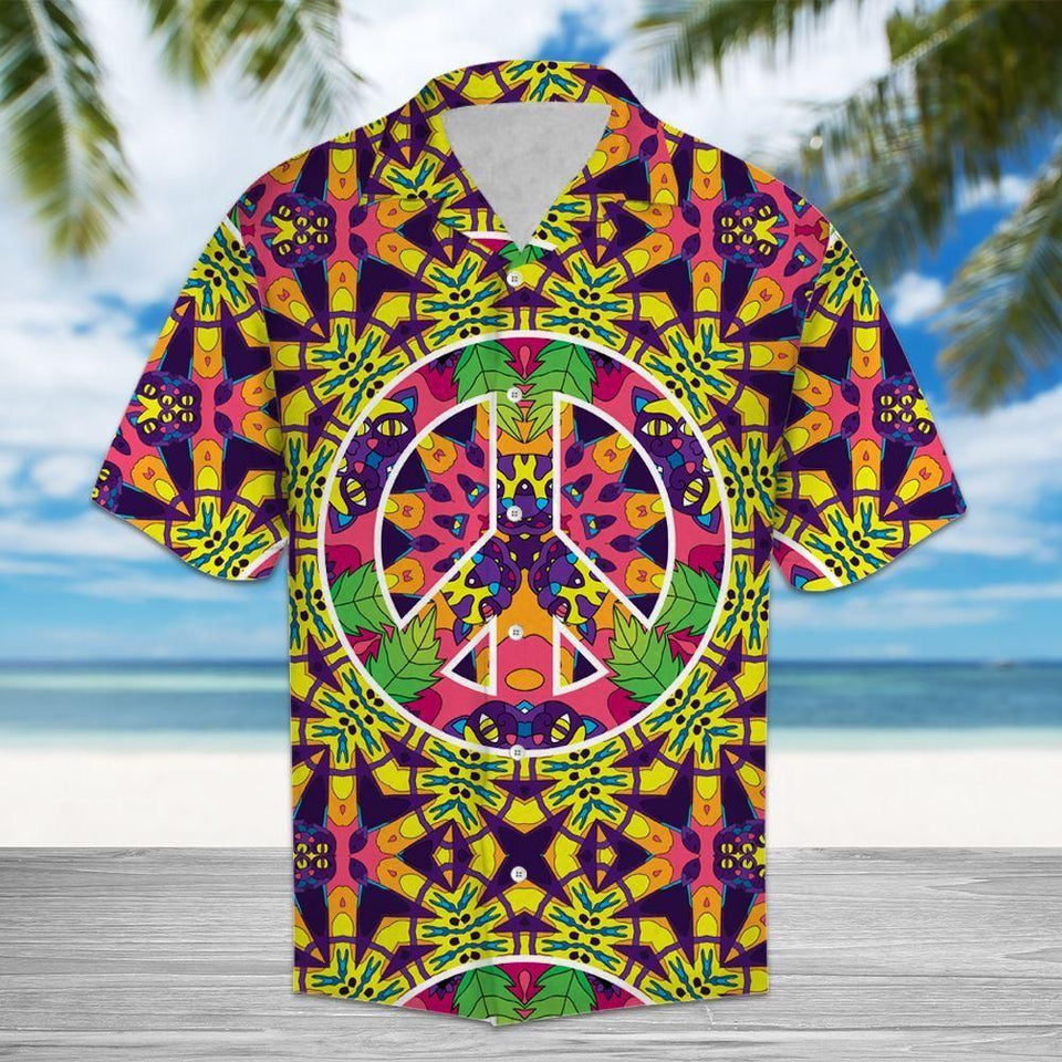 Hippie Jungle Cats Colorful Awesome Design Hawaiian Shirt For Men Women