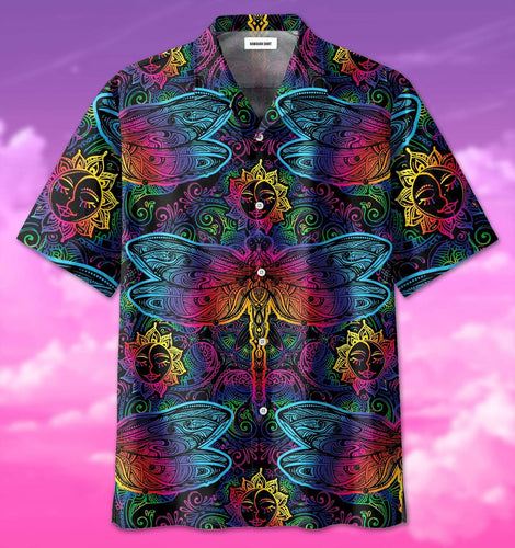 Hippie Mandala Dragonfly Hawaiian Shirt For Men Women