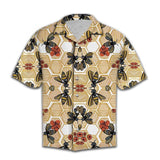 Honey Bee Brown Awesome Design Hawaiian Shirt For Men Women