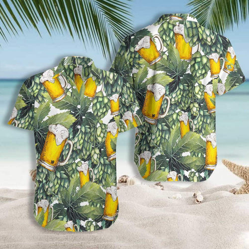 Hops Craft Beer Hawaiian Shirt For Men Women