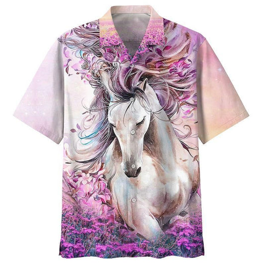 Horse Colorful Best Hawaiian Shirt For Men Women Tee