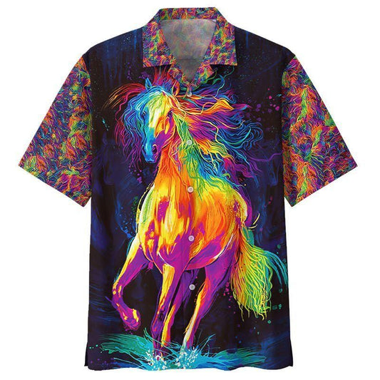Horse Colorful Unique Hawaiian Shirt For Men Women